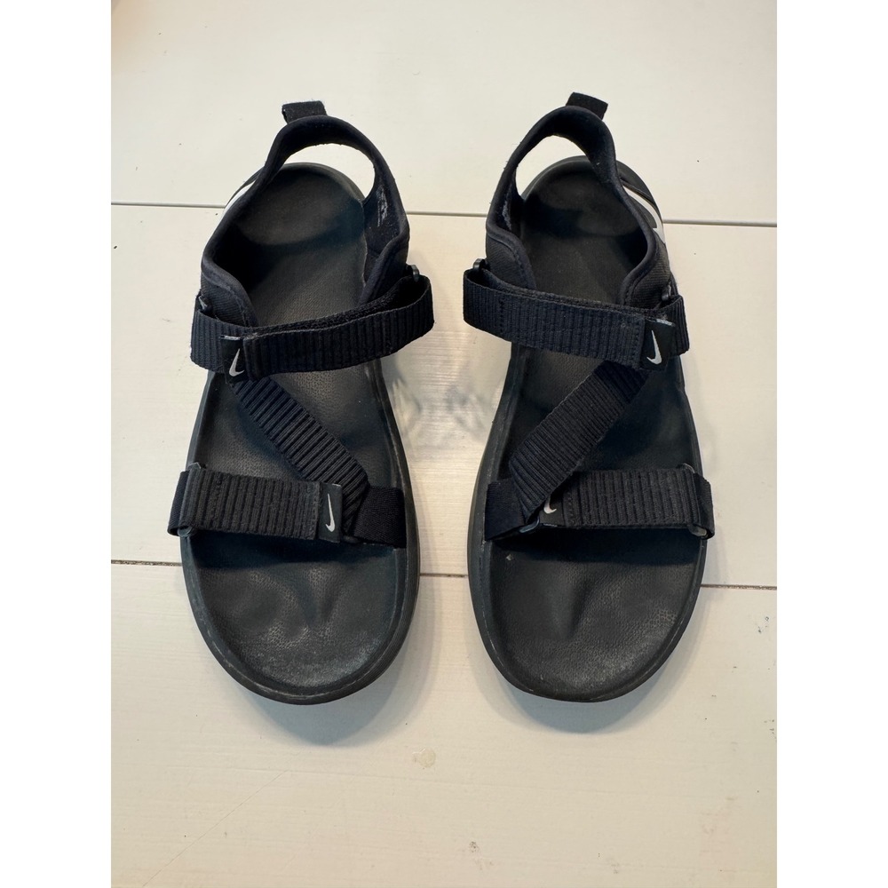 Nike Vista Sandals Mens 12 Black White Strappy Sport DJ6605-001